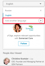 how to change main language_linkedin